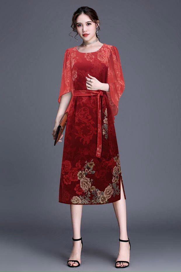Đầm Suông Tay Cánh Tiên - D3304